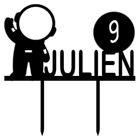 topo de bolo astronauta para personalizar