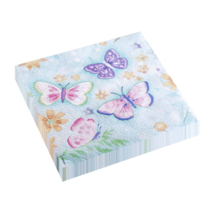 serviettes-papillons