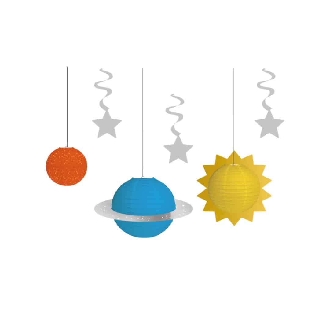 kit de decoração de aniversário-espaço