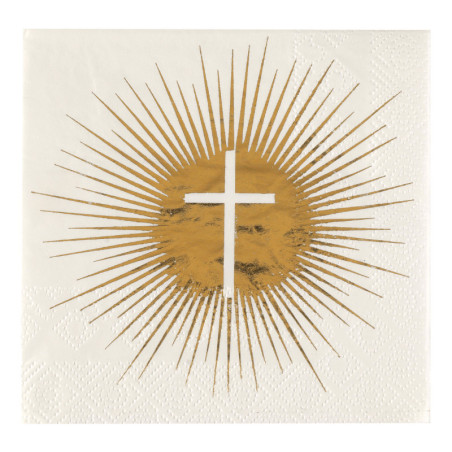 serviettes-bapteme-dorees