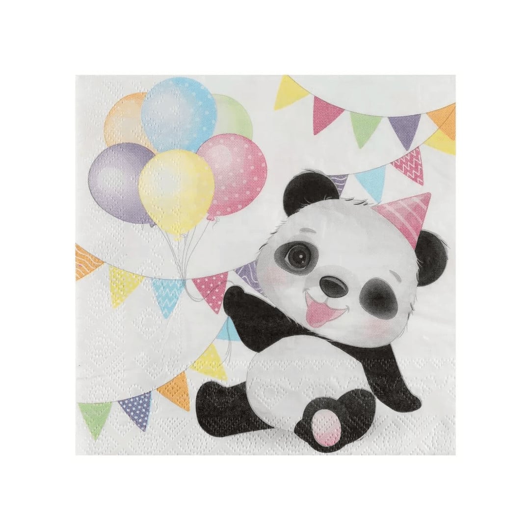 serviettes-panda