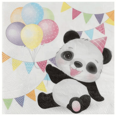 serviettes-panda