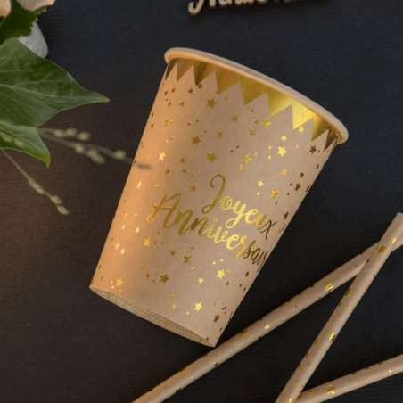 copos de aniversário kraft