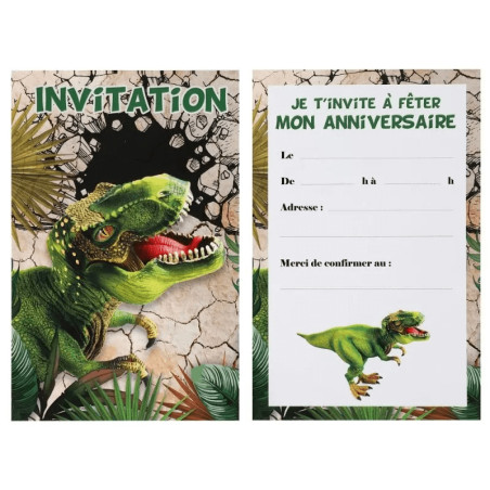 convites de dinossauros