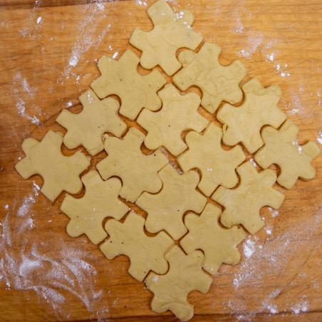 peça de quebra-cabeça de cortador de biscoitos