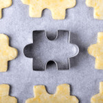 peça de quebra-cabeça de cortador de biscoitos