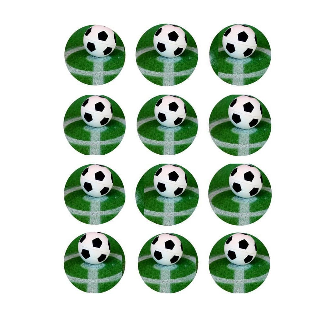 Discos de futebol com 12 mini-açúcar