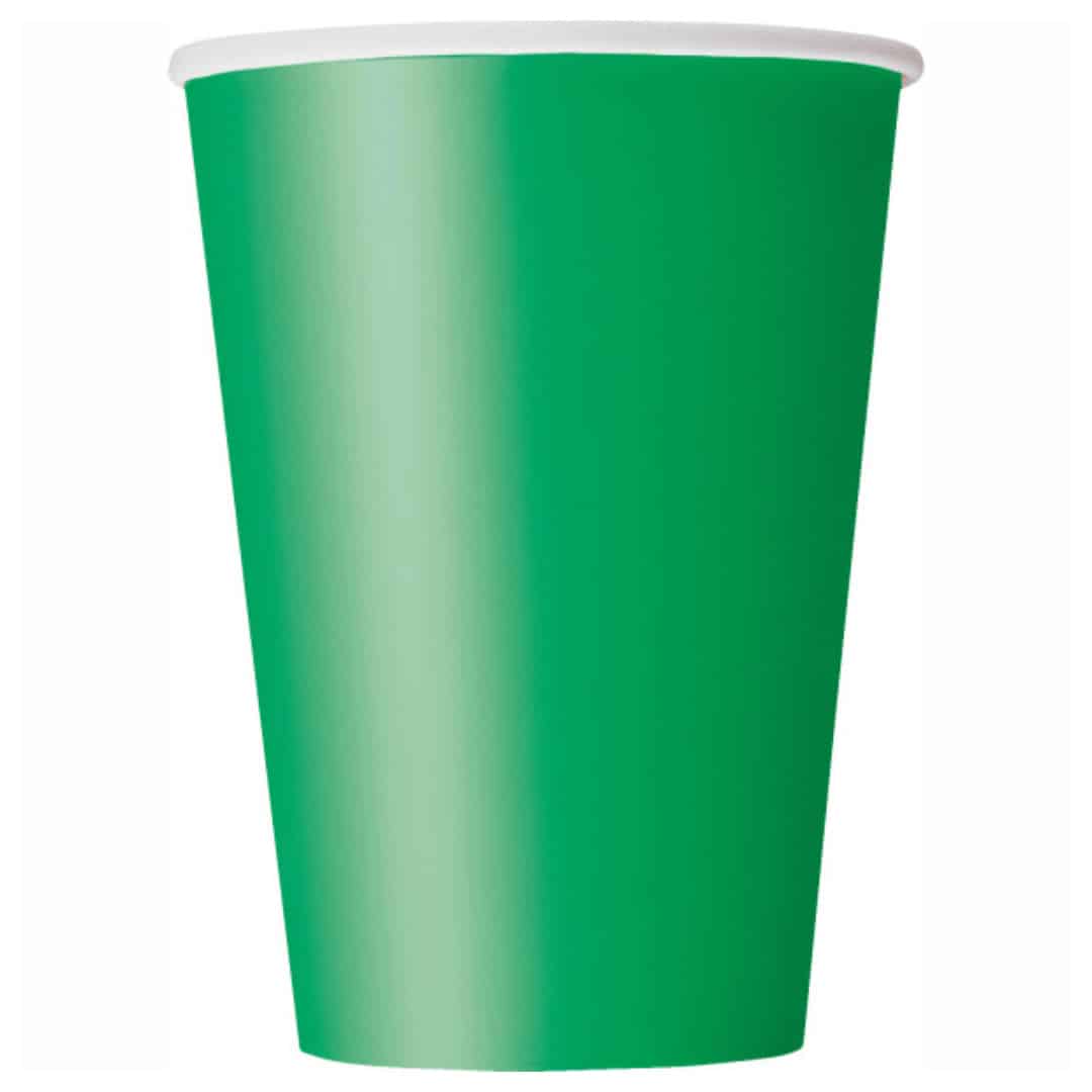 xícaras verde-esmeralda