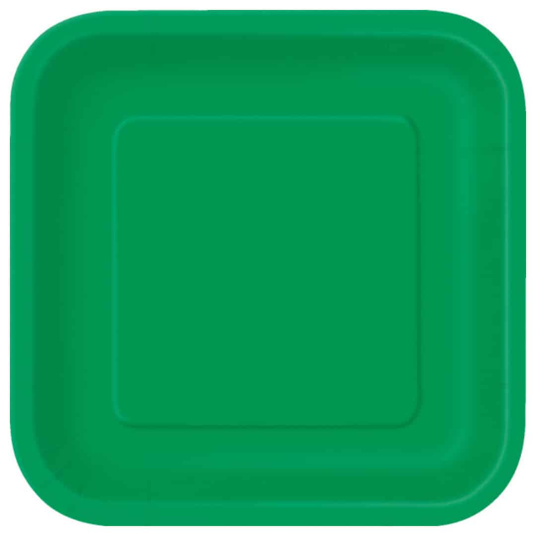 placas quadradas verde-esmeralda