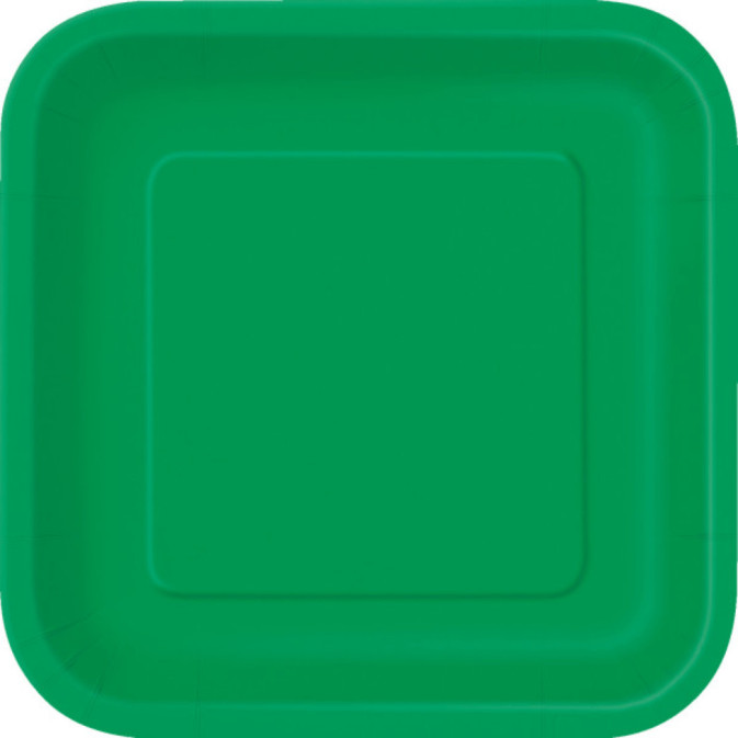 placas quadradas verde-esmeralda
