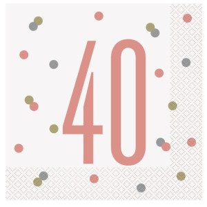 16 guardanapos-40 anos-rosa