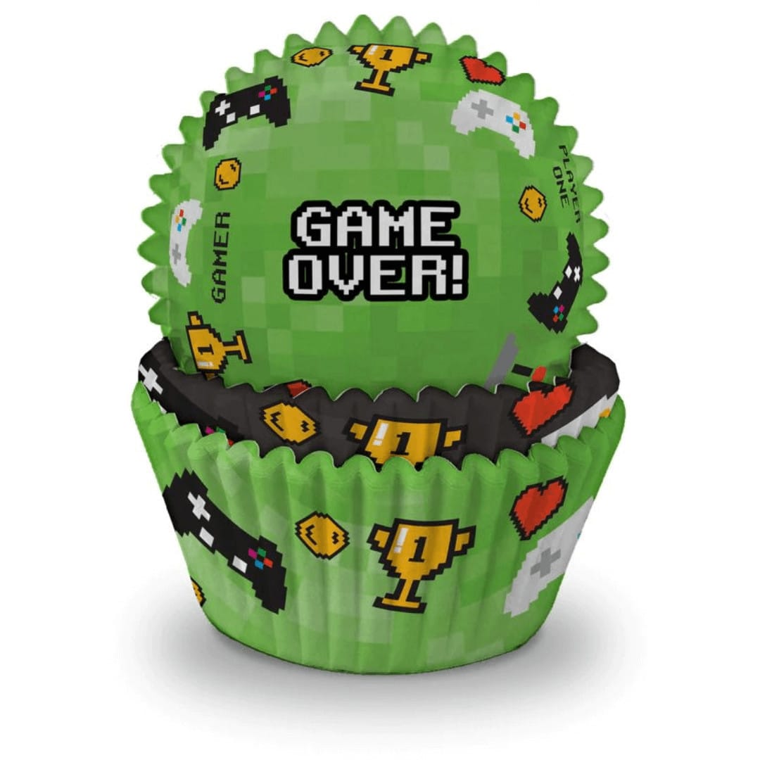 caso de cupcake de videogame