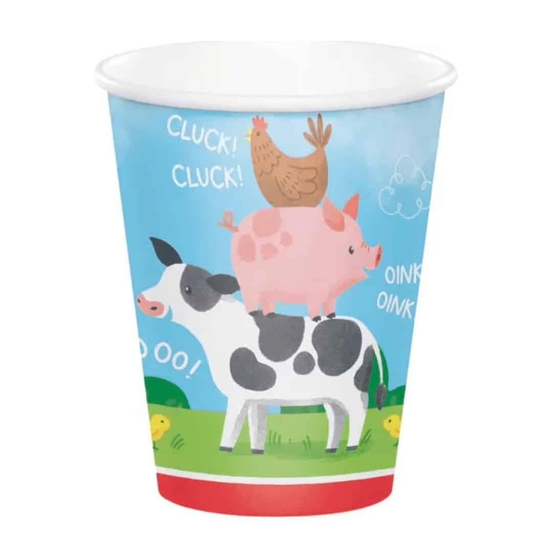 copo de animais de fazenda