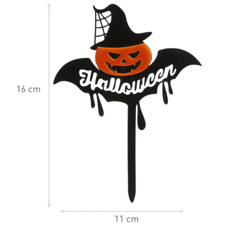 topo de bolo-morcego-halloween