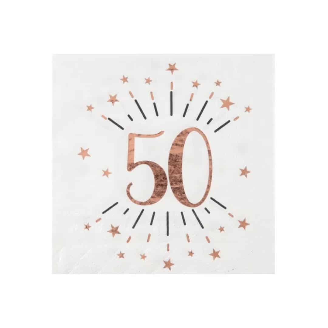 serviettes-50-ans-rose-gold