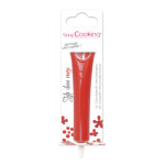 caneta de chocolate vermelho