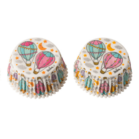 caixas de balão-cupcake de ar quente