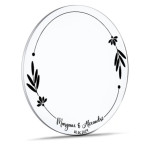 bandeja de bolo de casamento personalizada