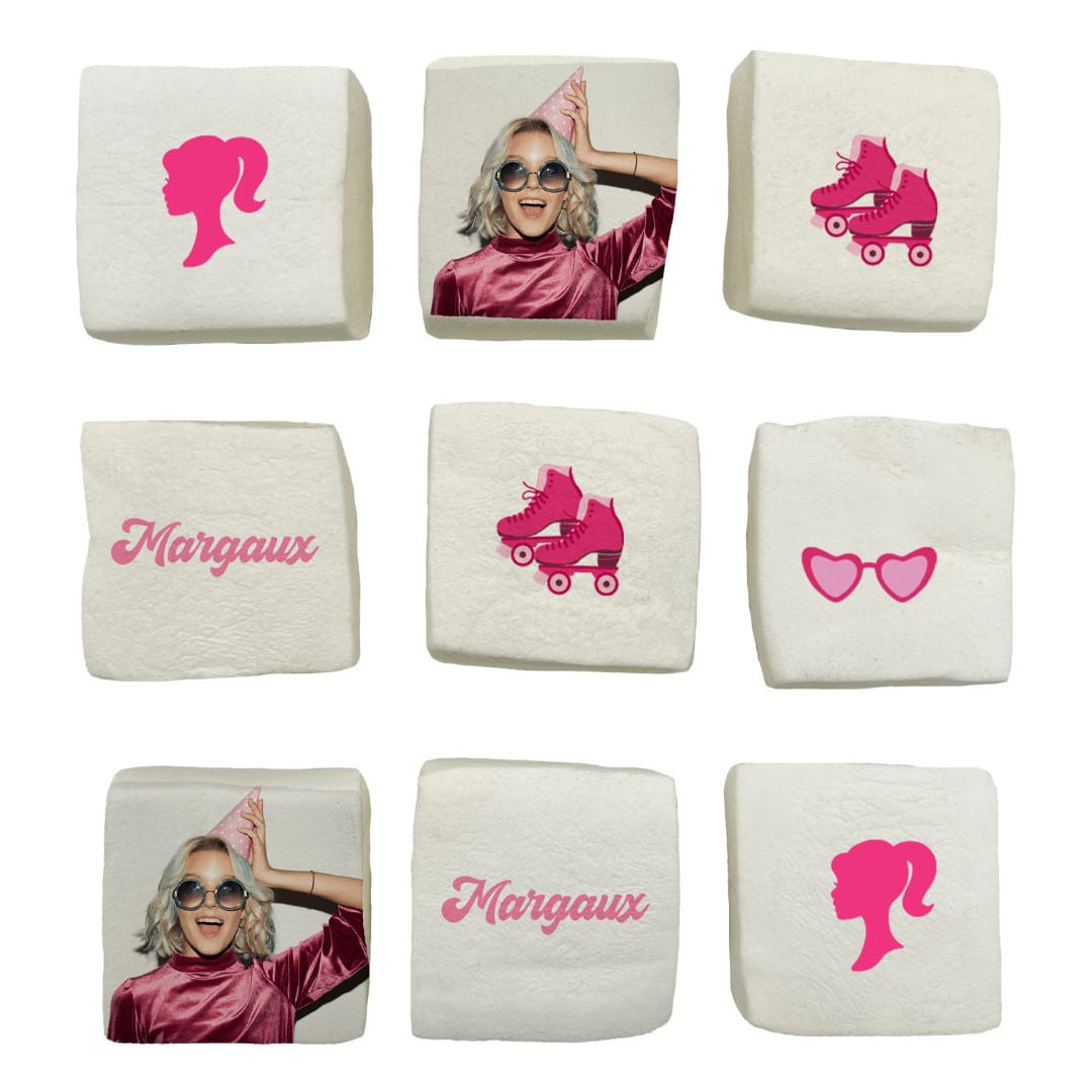 marshmallows da Barbie personalizados