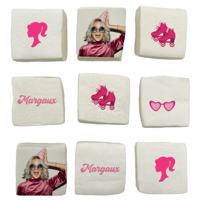 marshmallows da Barbie personalizados