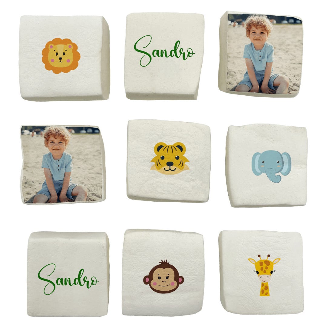 marshmallows da selva personalizados