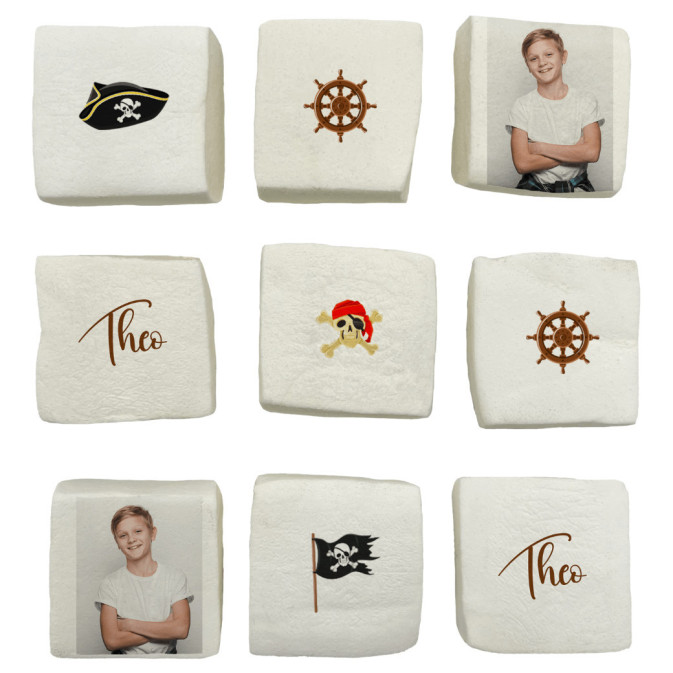 marshmallows piratas personalizados