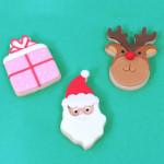 Cortadores de biscoitos do Papai Noel