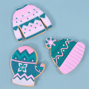 Conjunto de cortadores de biscoitos de inverno - conjunto de 3