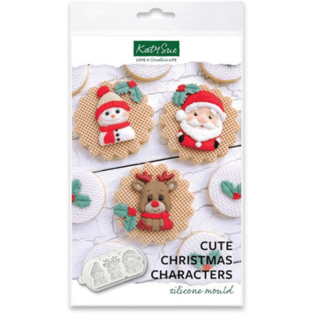 molde de personagem de natal de silicone