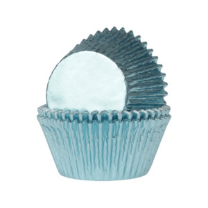 caixas de cupcake azul bebê