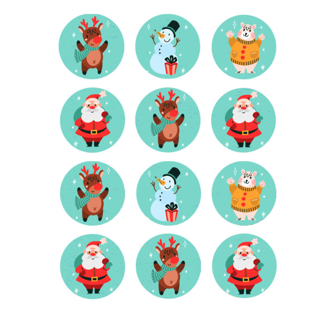 mini-discos-comestíveis-de-natal