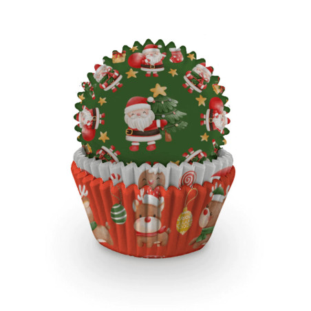 caixas de cupcake de natal