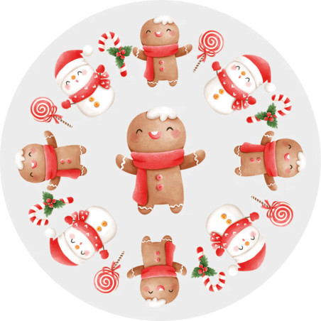 xícaras de cupcake de boneco de neve
