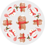 xícaras de cupcake de boneco de neve