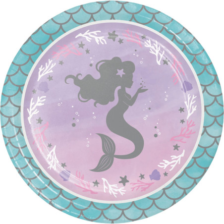 pratos de sereia brilhante