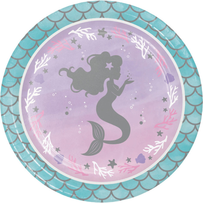 pratos de sereia brilhante