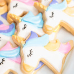 biscoito de unicórnio com funcakes de glacê real