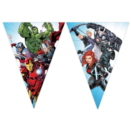 vingadores-guirlanda-de-flâmulas