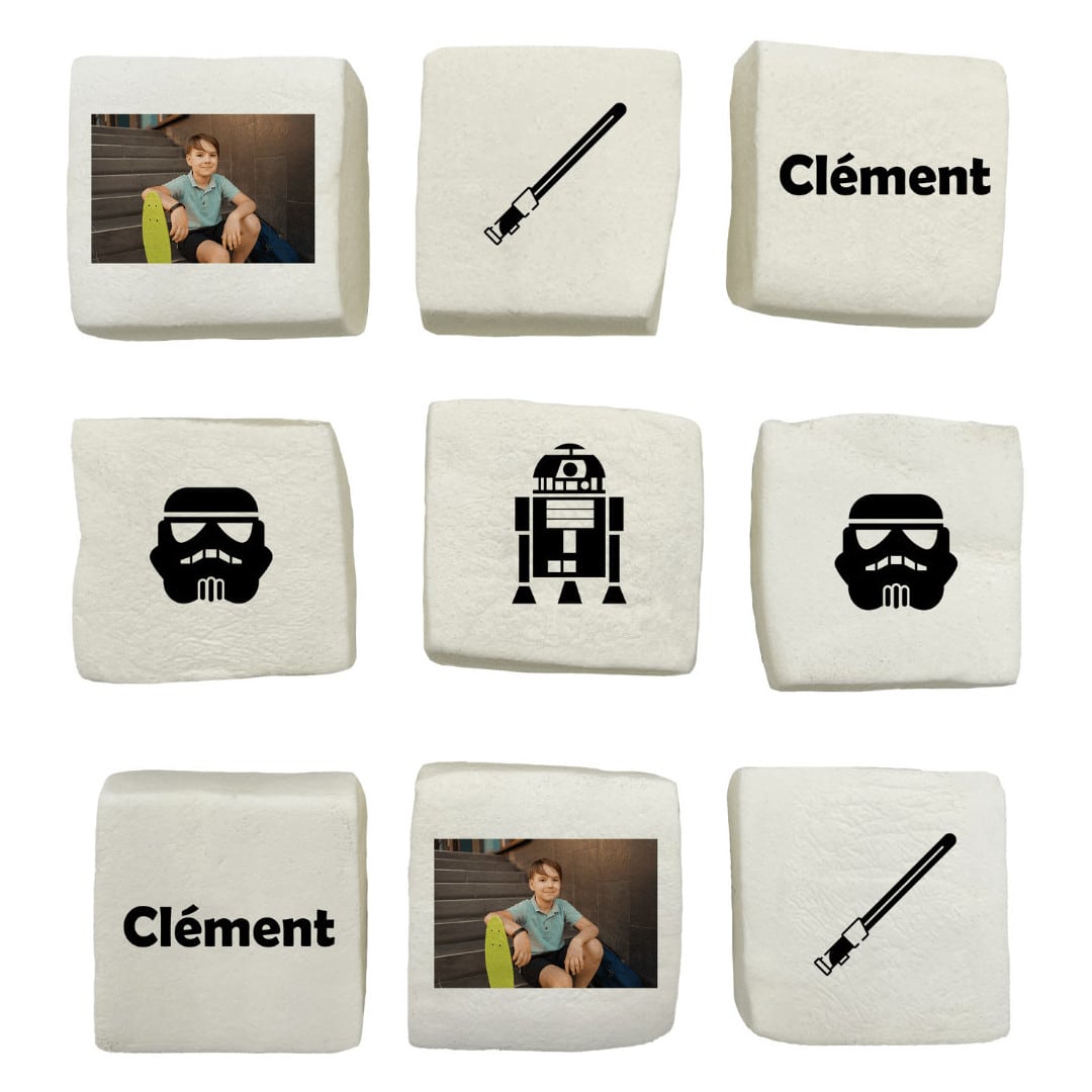 marshmallows personalizados do Star Wars