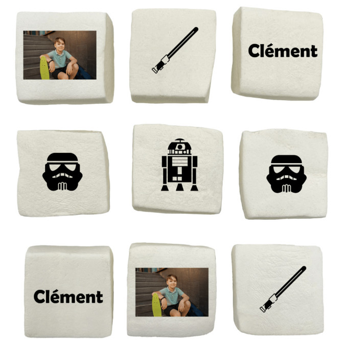 marshmallows personalizados do Star Wars