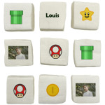 marshmallows personalizados de videogame em formato de cogumelo