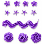 decoração feita com bico de flor