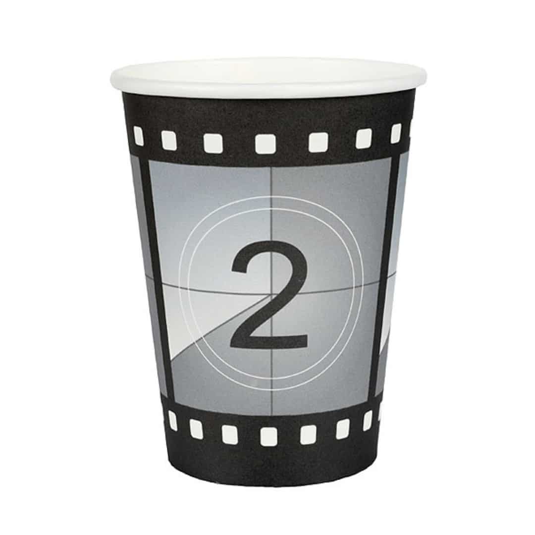 copos de contagem de cinema
