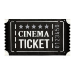 guardanapos de ingressos de cinema