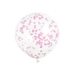 balões de confete rosa