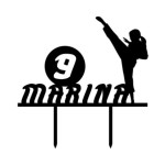 topo de bolo-mulher-karatê-personalizável