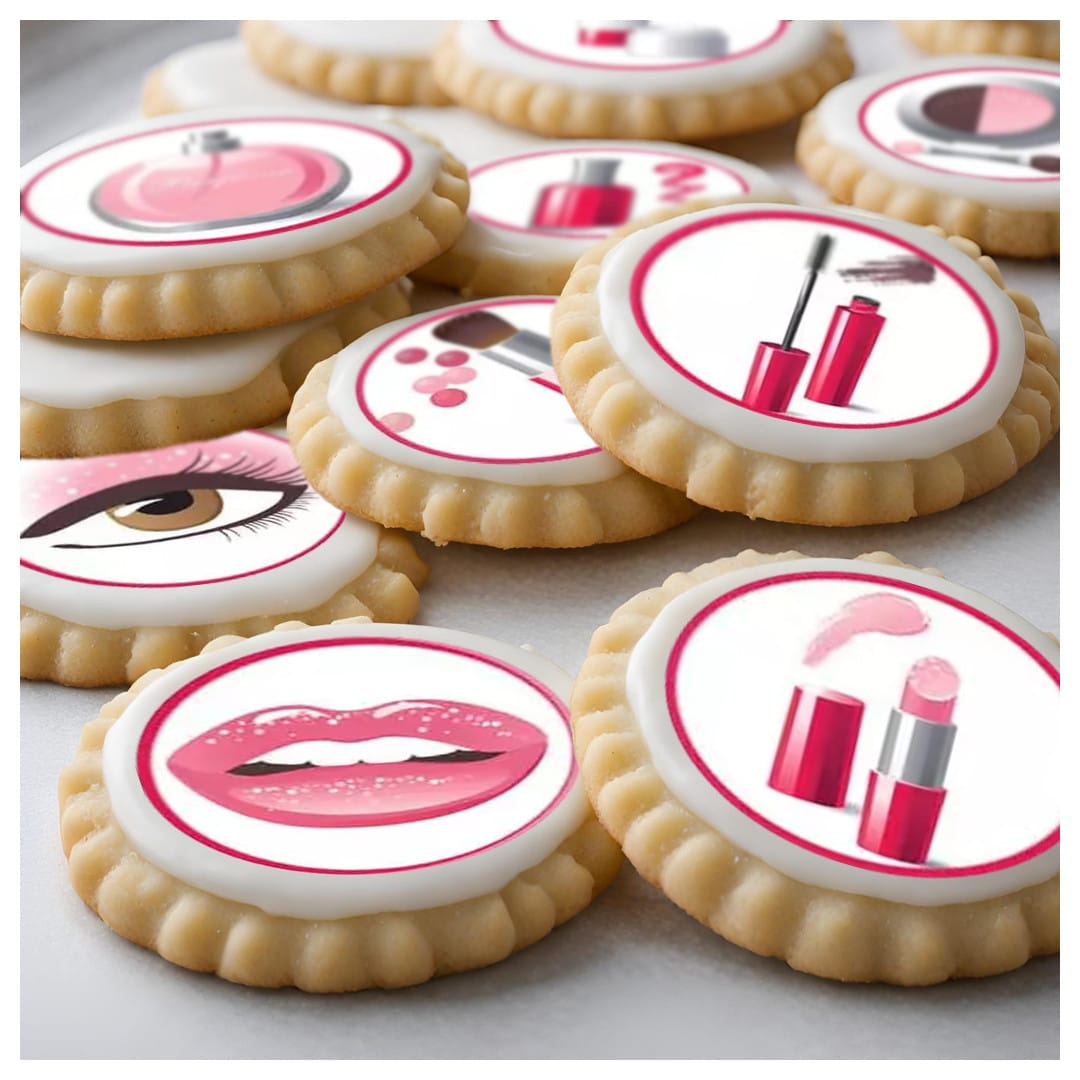 Areias de maquiagem com 12 discos de cupcakes