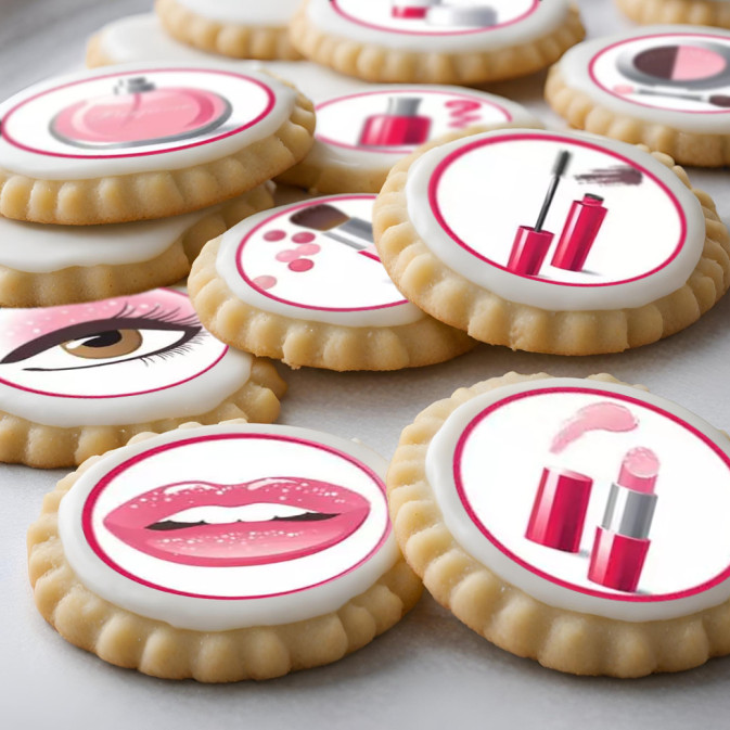 Areias de maquiagem com 12 discos de cupcakes