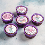 12 discos-de-açúcar-mini-sereia-para-cupcake