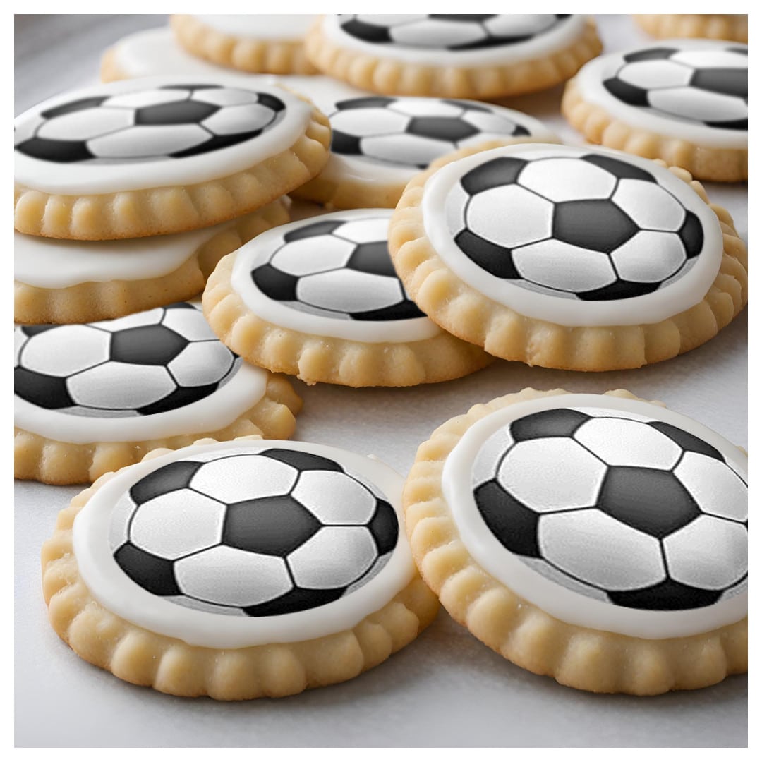 Mini-discos de futebol de açúcar